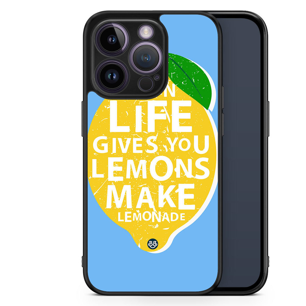 iPhone 14 Pro Case - Lemon Quote