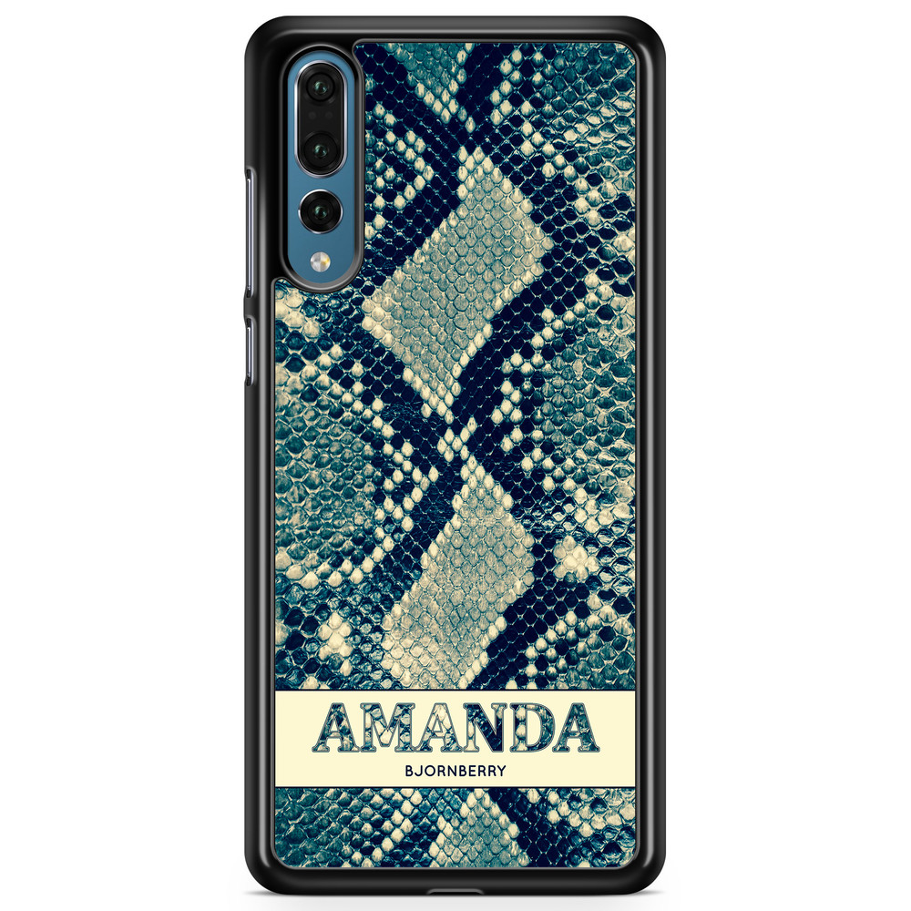 Huawei P20 Pro Custom Case - Custom Blue Snake