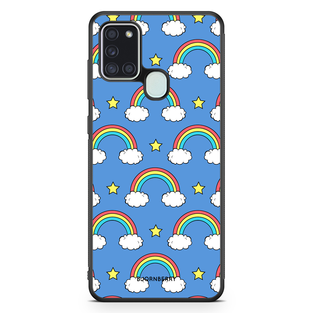 Samsung Galaxy A21s Case - Rainbow Pattern