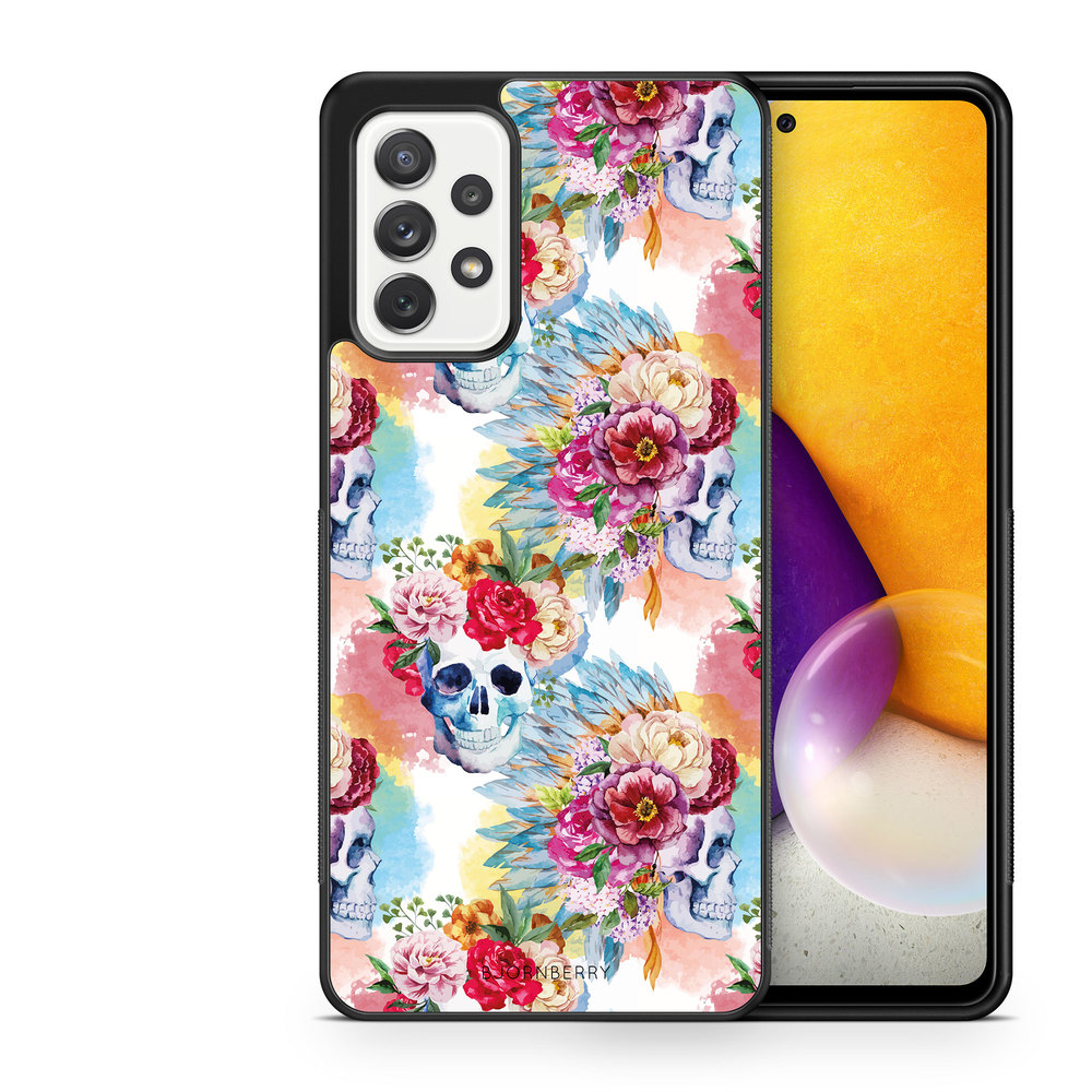 Samsung Galaxy A52/A52s 5G Case - Skulls And Flowers