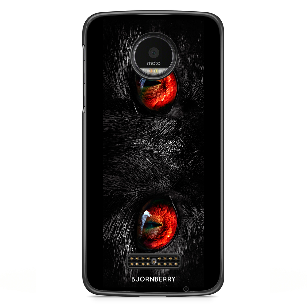 Moto Z2 Play Case - Red Cat Eyes