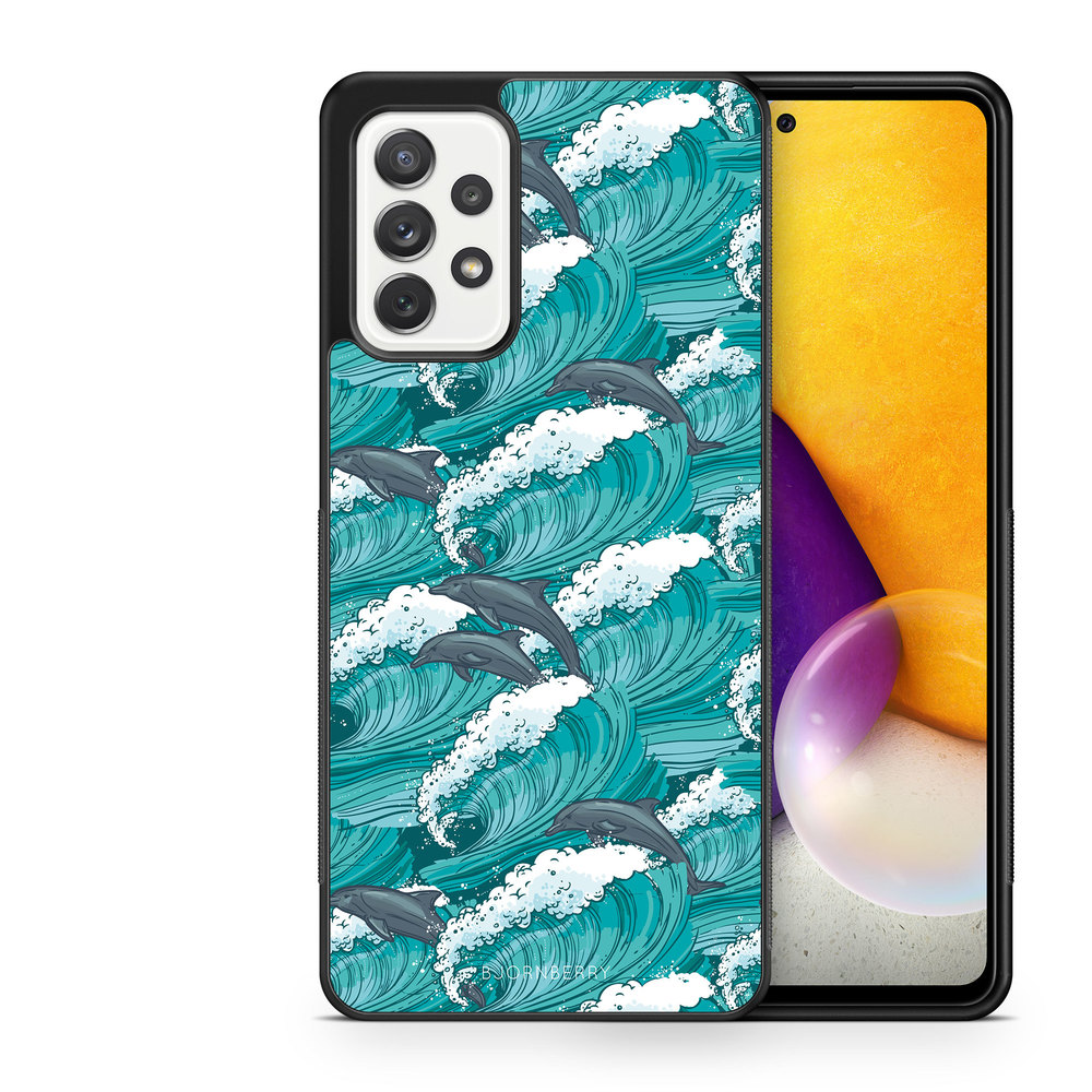 Samsung Galaxy A52/A52s 5G Case - Waves And Dolphins
