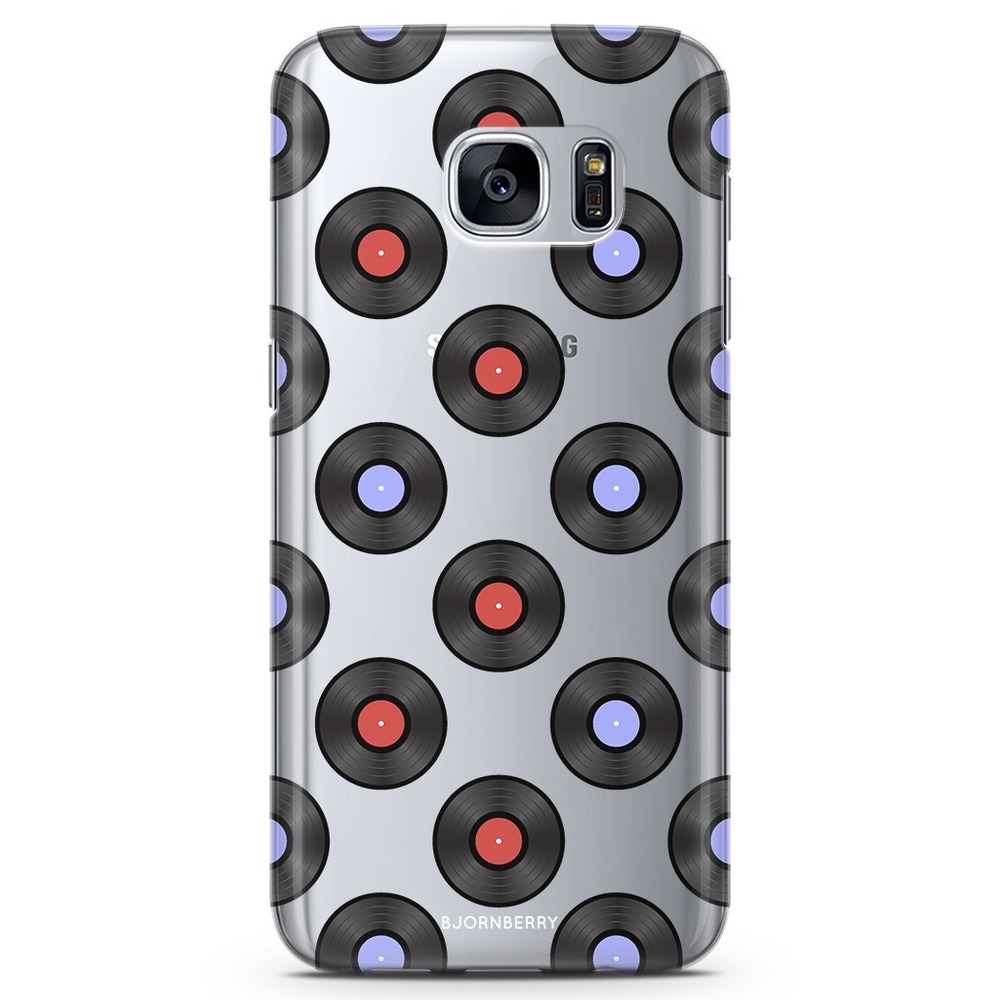 Samsung Galaxy S7 Genomskinligt Skal - Vinylskivor | Mobilskal & Mobilfodral BJORNBERRY