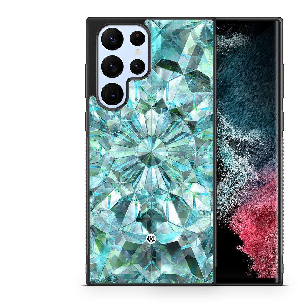 Samsung Galaxy S23 Ultra 5G Case - Green Crystals