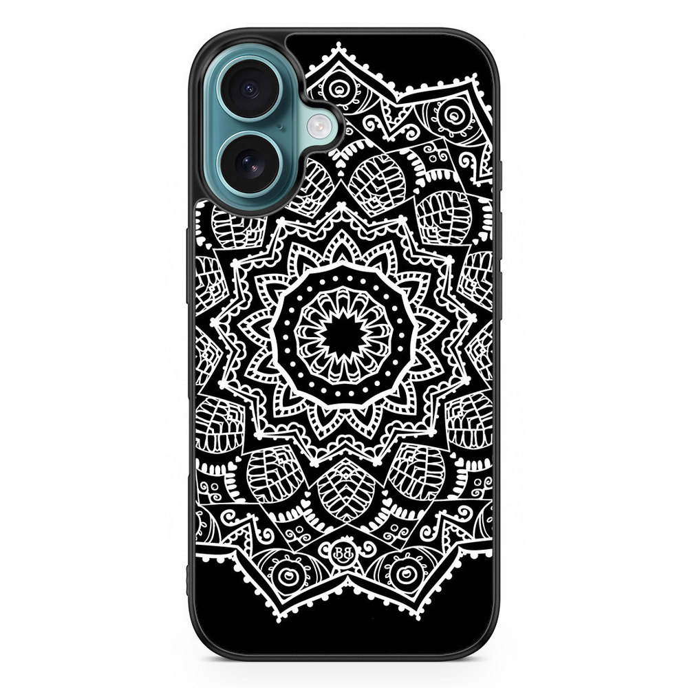 iPhone 16 Case - White Mandala