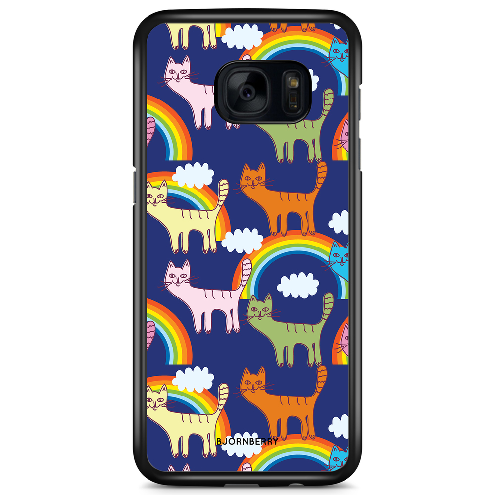 Samsung Galaxy S7 Edge Case - Cats & Rainbows