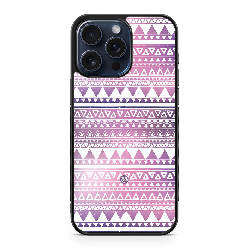 iPhone 15 Pro Max Case - Purple Aztec