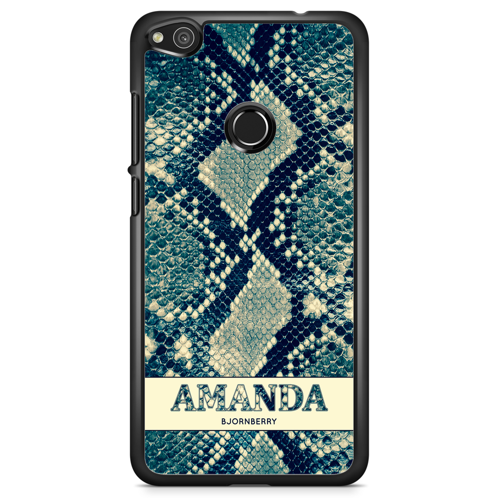 Huawei Honor 8 Lite Case Custom - Custom Blue Snake
