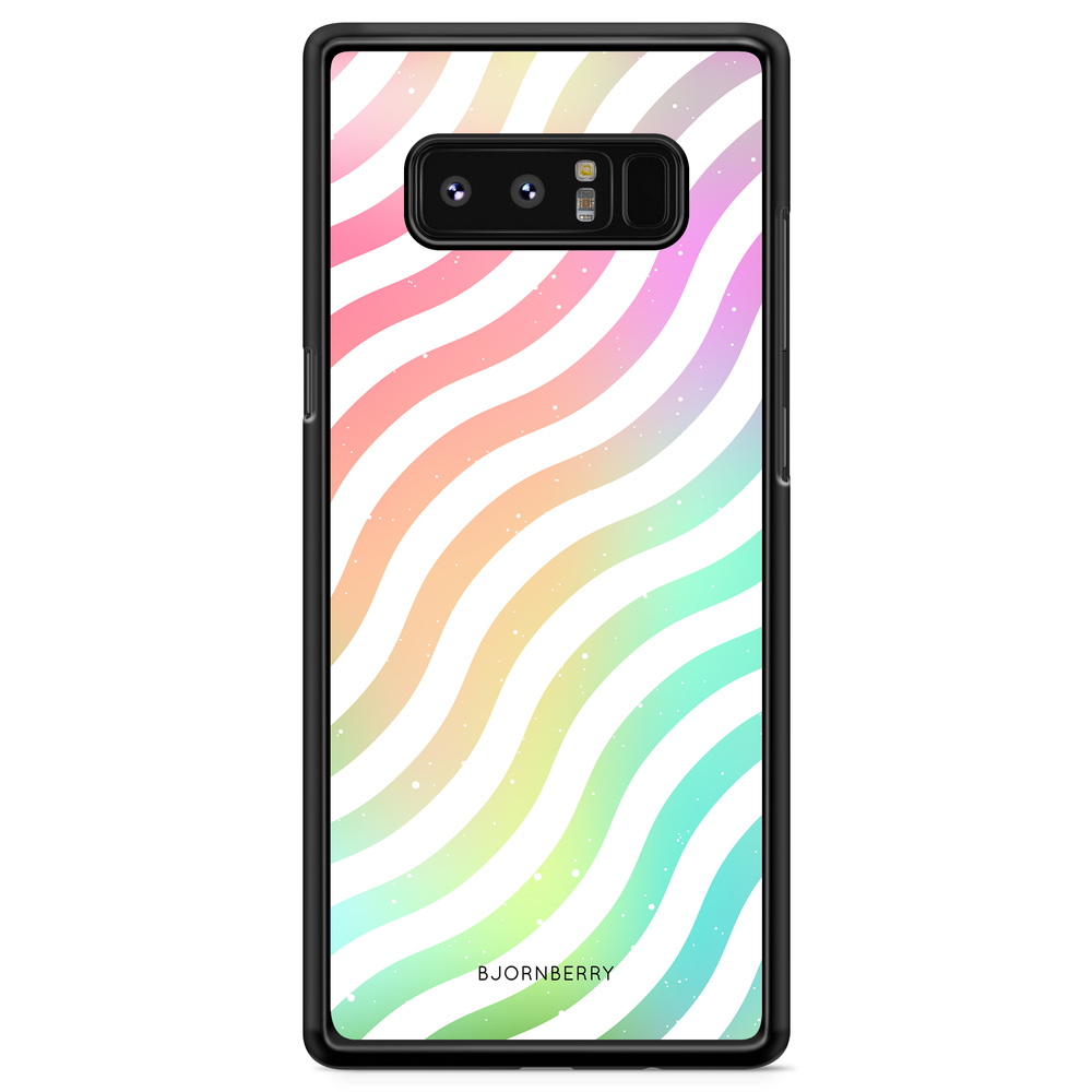 Samsung Galaxy Note 8 Case - Wavy Rainbow
