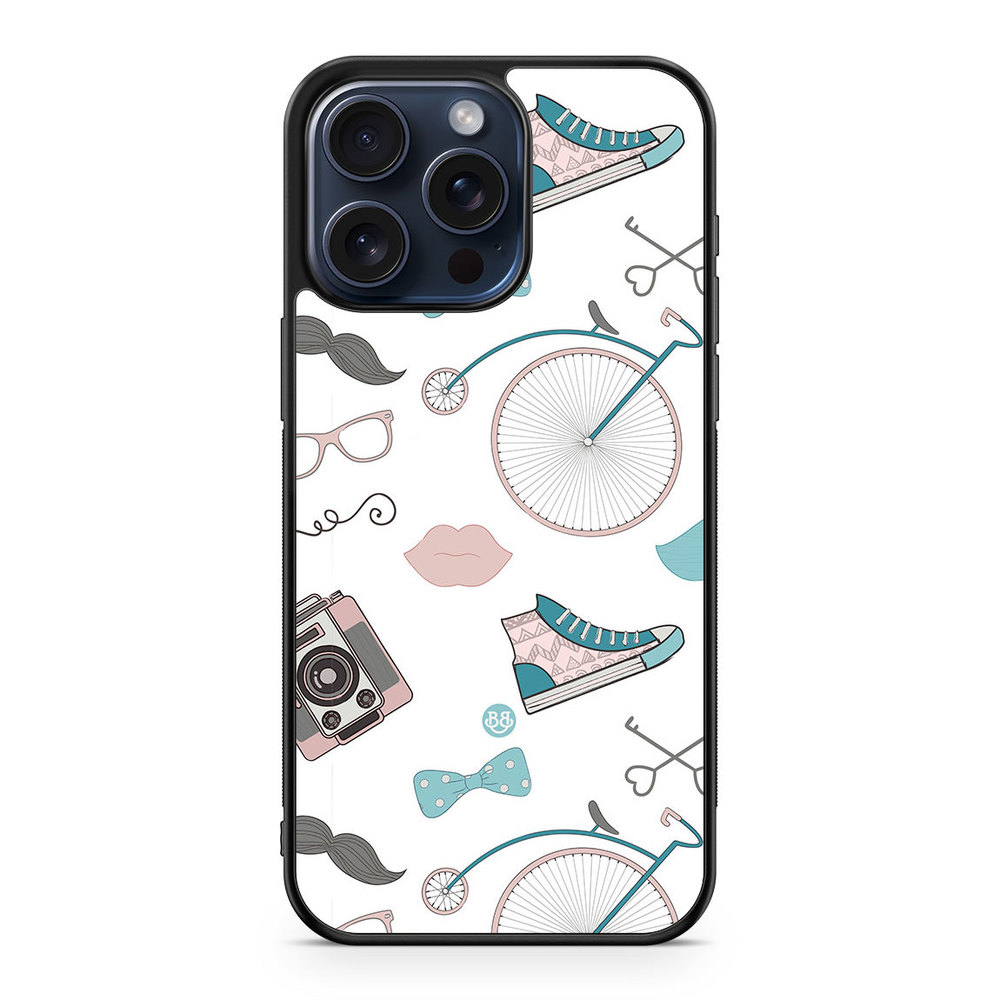 iPhone 15 Pro Max Case - Hipster Pattern
