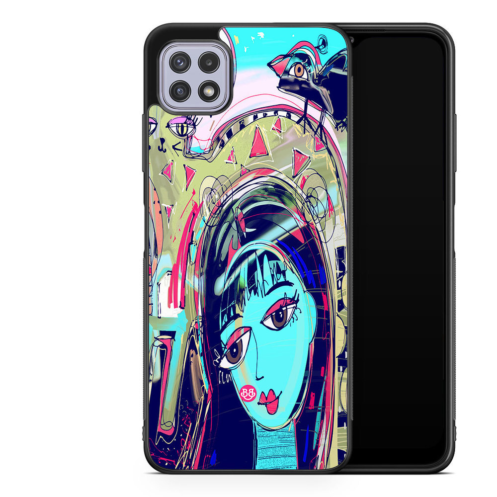 Samsung Galaxy A22 4G Case - Abstract Cat