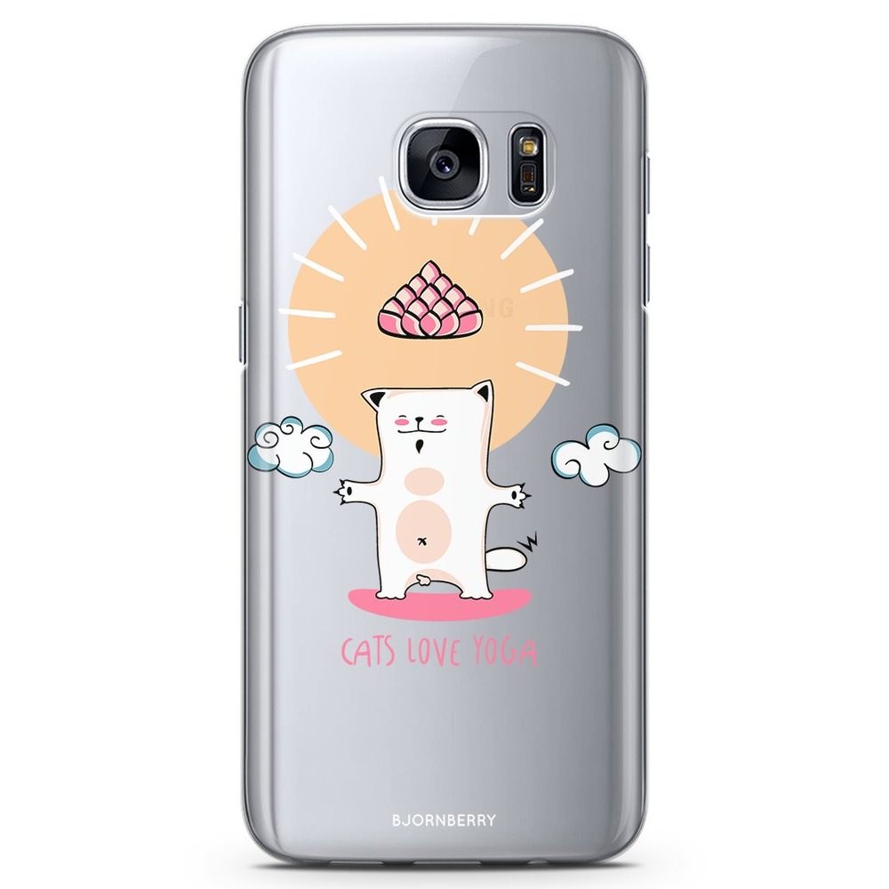 Samsung Galaxy S7 TPU Case - Yoga cat