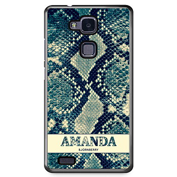 Huawei Honor 5X Case Custom - Custom Blue Snake
