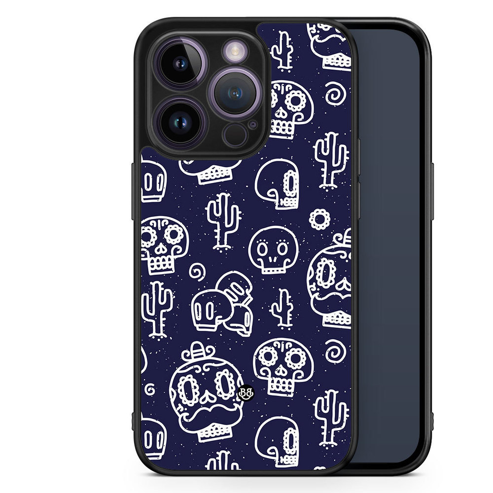 iPhone 14 Pro Case - Oldschool Skulls
