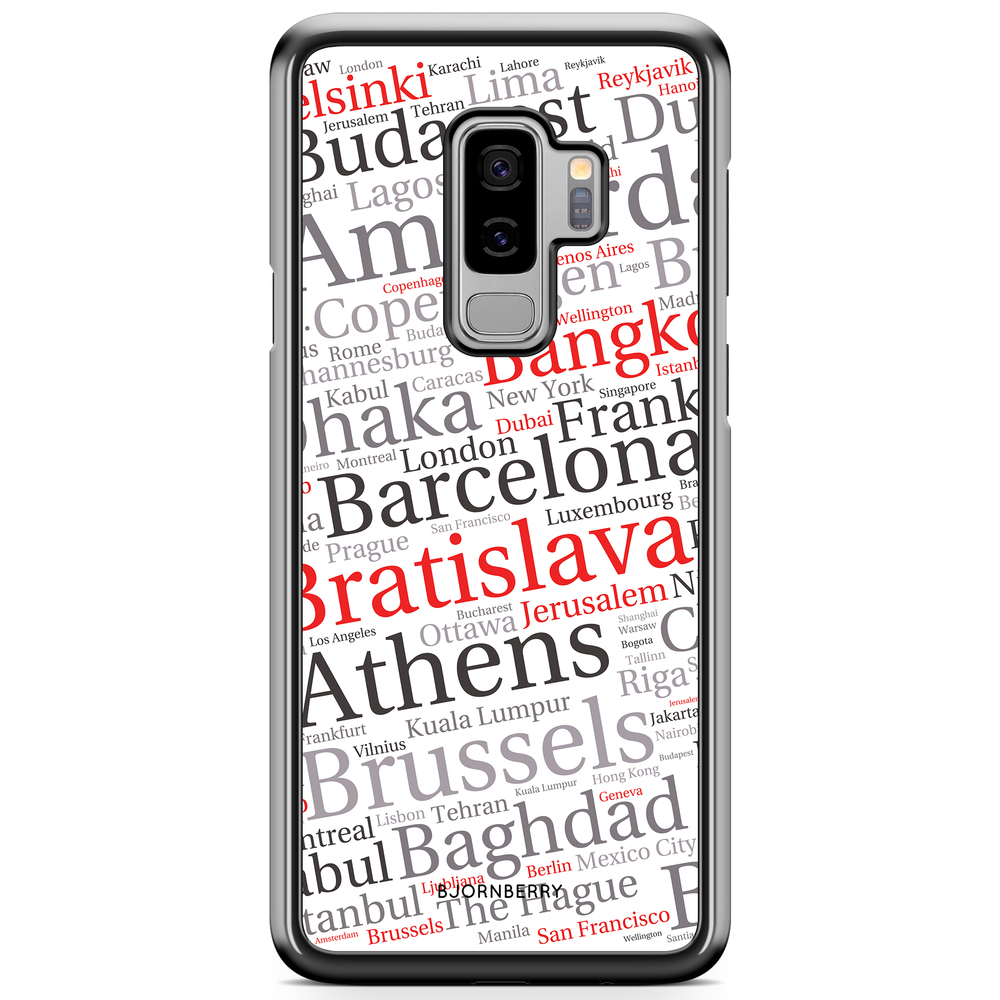 Samsung Galaxy S9 Plus Case - City Names