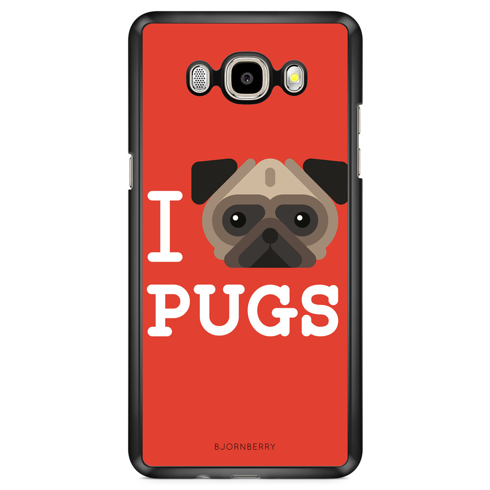Samsung Galaxy J7 (2016) Case - I Love Pugs