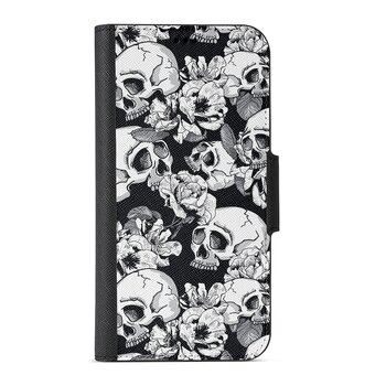 Naive iPhone 6 Plus / 6s Plus Wallet Case- Skulls & Roses