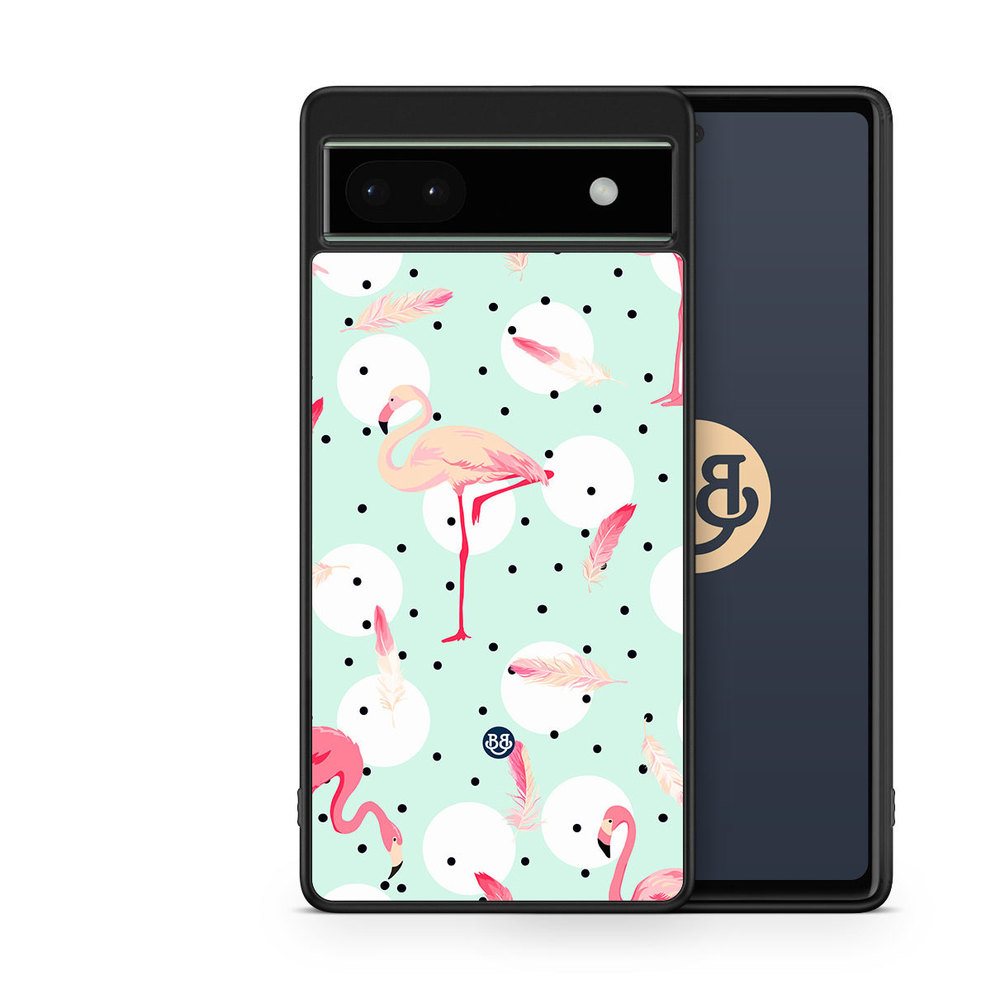 Google Pixel 6a Case - Flamingos