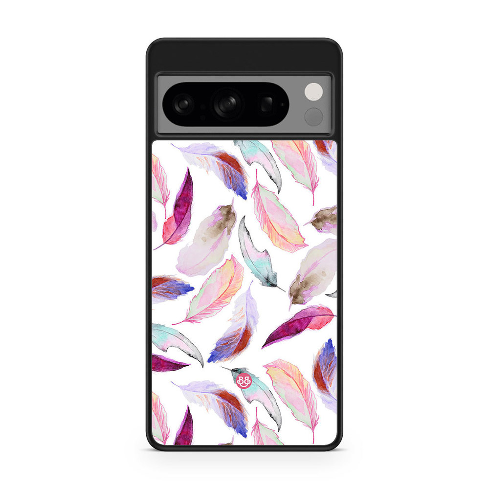 Google Pixel 8 Pro Case - Watercolor Feathers