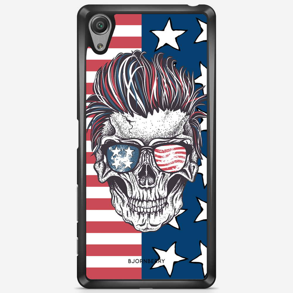 Sony Xperia X Performance Case - USA Skull