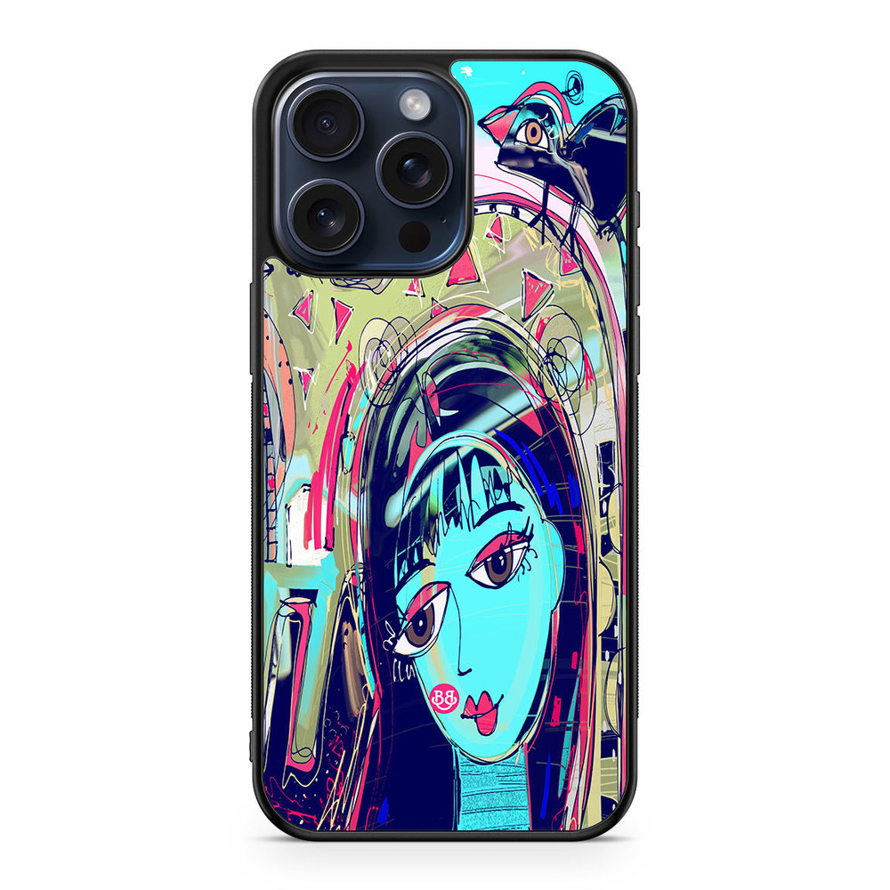 iPhone 15 Pro Max Case - Abstract Cat