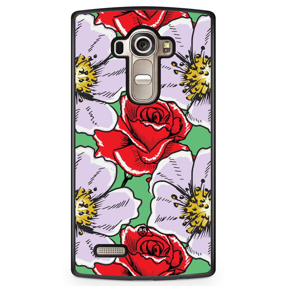 LG G4 Case - Red & White Floral