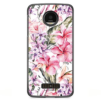Moto Z2 Play Case - Watercolor Flowers