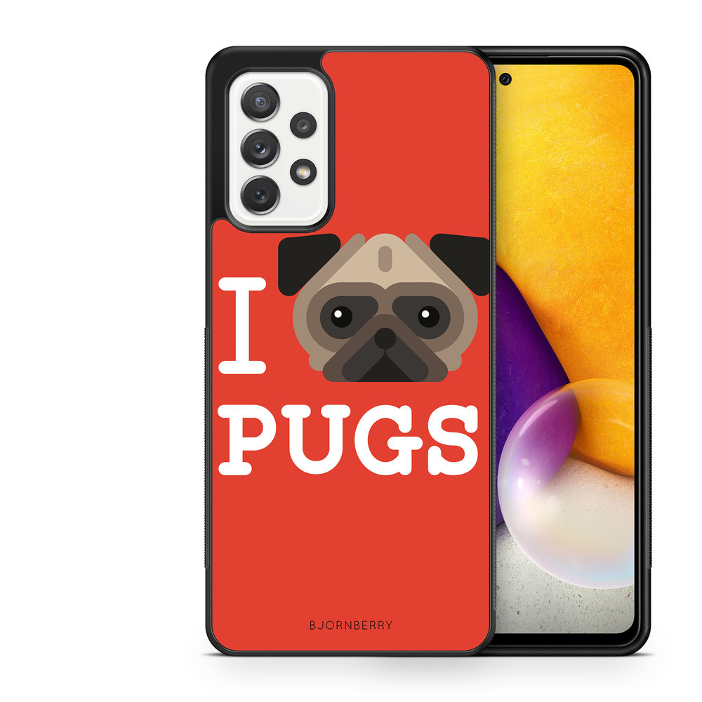 Samsung Galaxy A52/A52s 5G Case - I Love Pugs