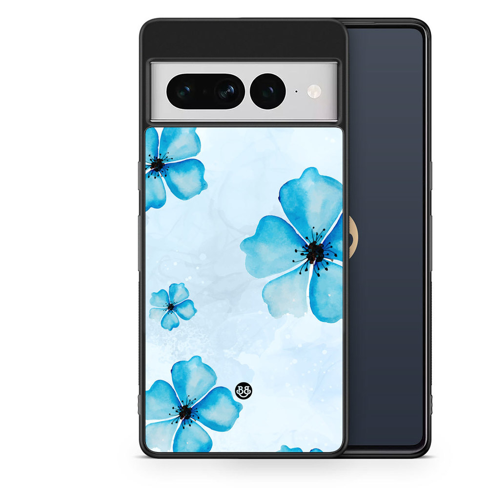 Google Pixel 7 Pro Case - WILD BLOOM - Blue Bloom
