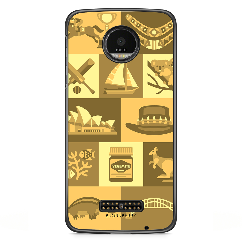Moto Z2 Play Case - Australian Pattern