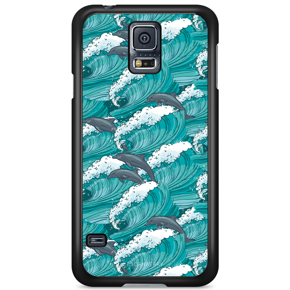 Samsung Galaxy S5/S5 NEO Case - Waves And Dolphins