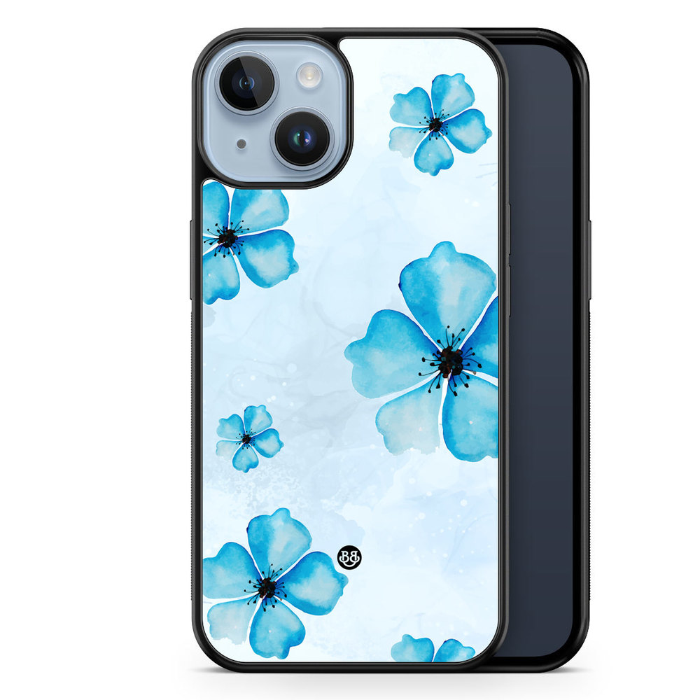 iPhone 14 Plus Case - WILD BLOOM - Blue Bloom