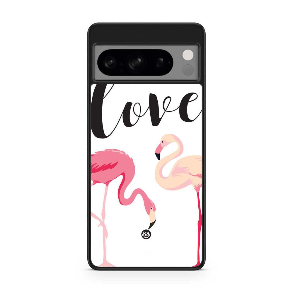Google Pixel 8 Pro Case - Love Flamingo