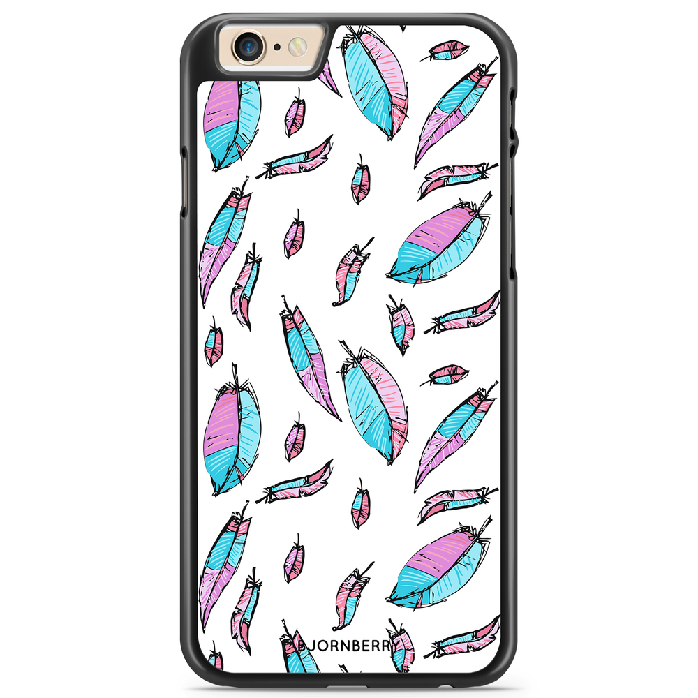 iPhone 6/6s Case - Pink/Blue Feathers