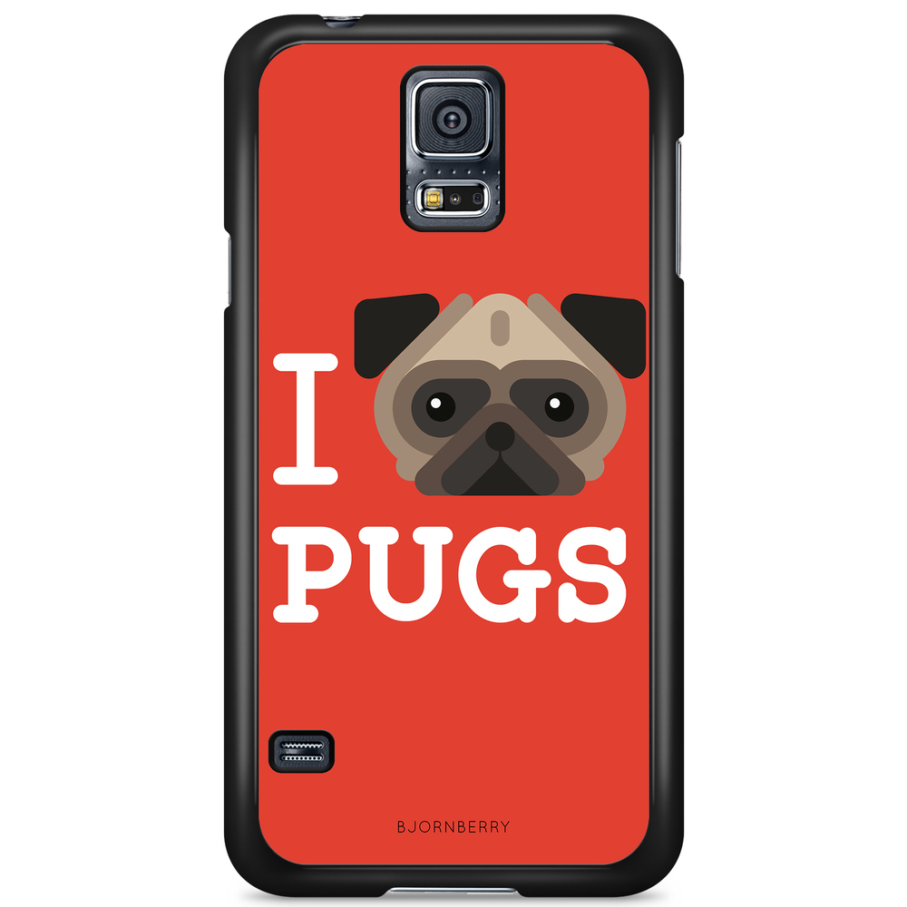 Samsung Galaxy S5/S5 NEO Case - I Love Pugs