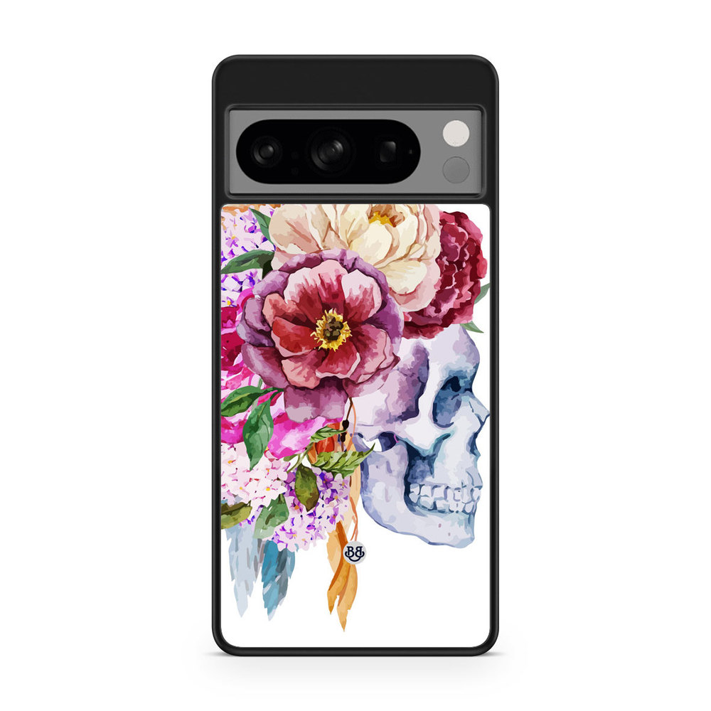 Google Pixel 8 Pro Case - Skull & Flowers