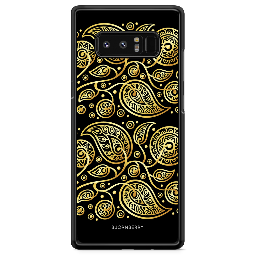 Samsung Galaxy Note 8 Case - Gold Flowers