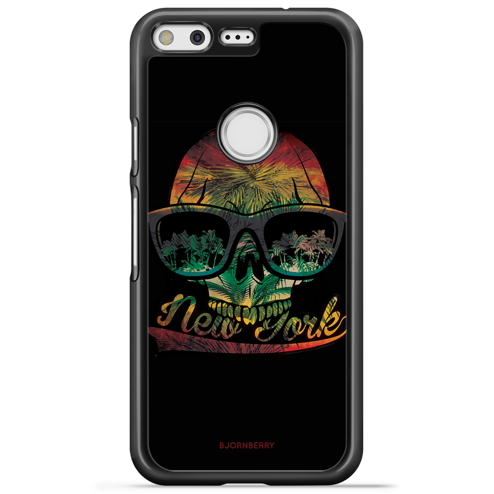 Google Pixel Case - New York Skull