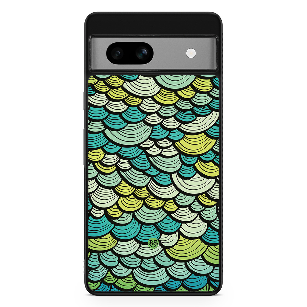 Google Pixel 7a Case - Green Mermaid Scales