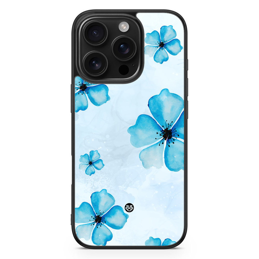iPhone 16 Pro Case - WILD BLOOM - Blue Bloom