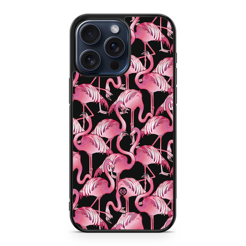iPhone 15 Pro Max Case - Flamingos