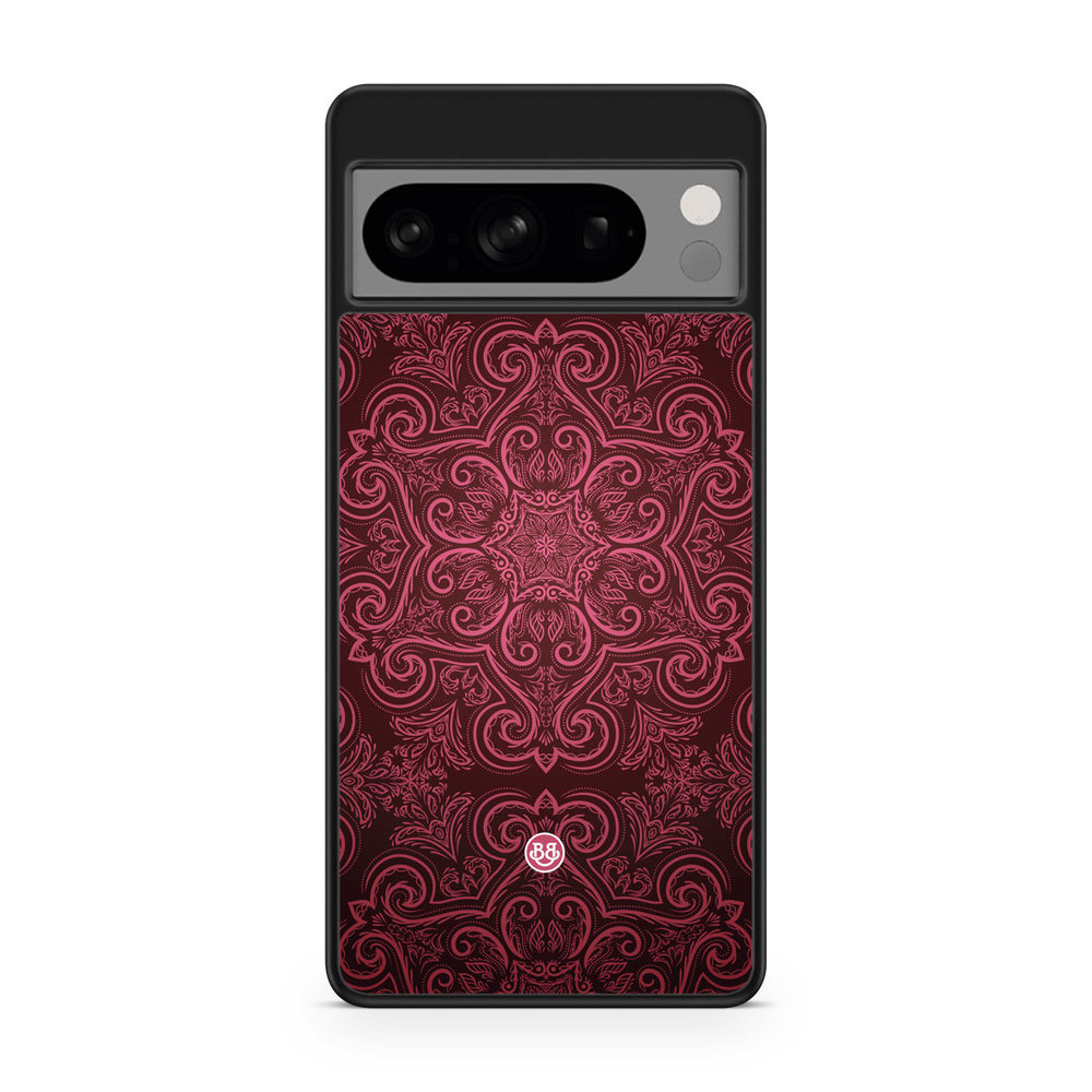 Google Pixel 8 Pro Case - Red Retro Pattern