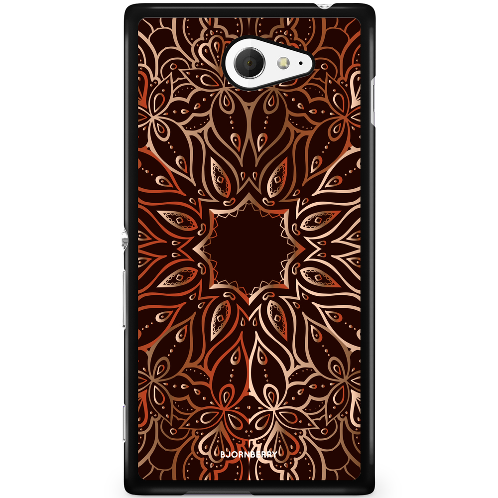 Sony Xperia M2 Aqua Case - Bronze Mandala