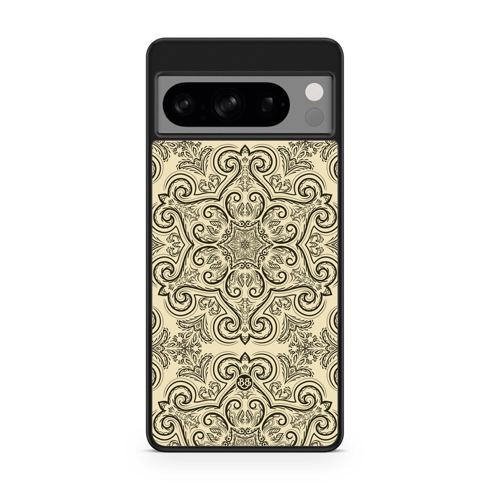 Google Pixel 8 Pro Case - Beige Retro Pattern