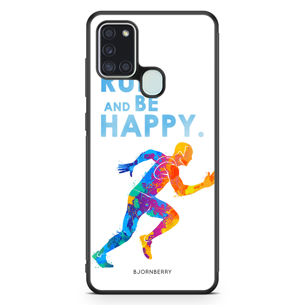 Samsung Galaxy A21s Case - Run and be happy