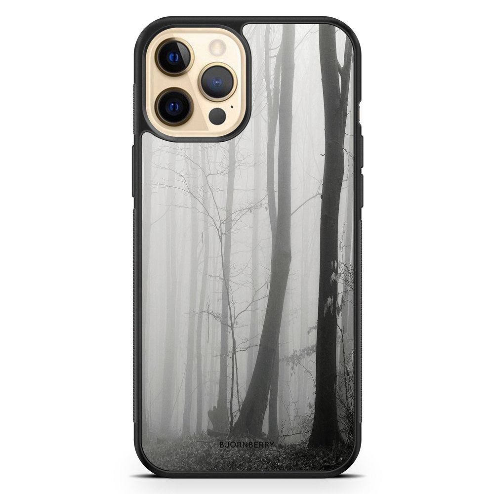 iPhone 12 Pro Max Case - Black/White Autumn