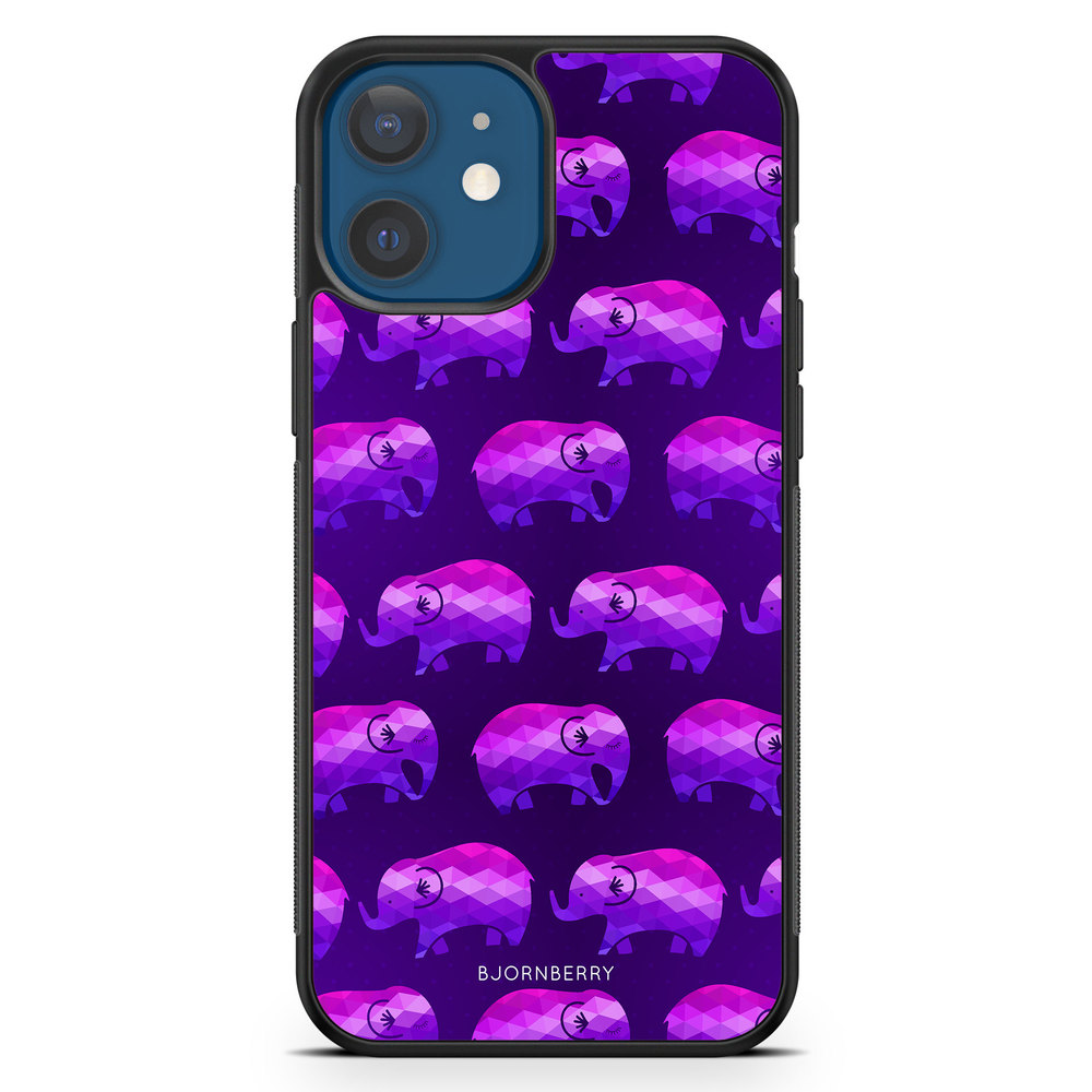 iPhone 12 Mini Case - Purple Elephant