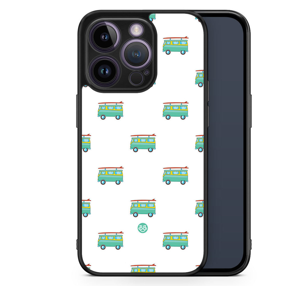 iPhone 14 Pro Case - Surfboard pattern