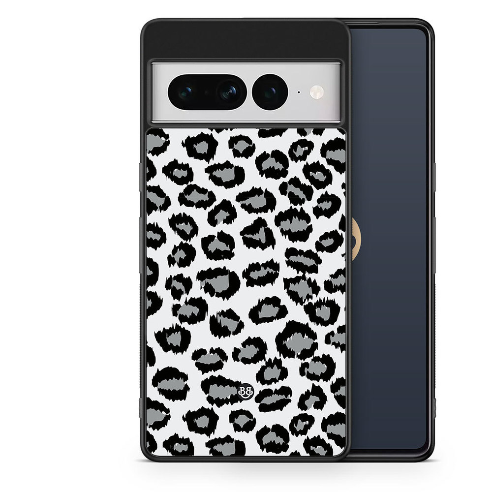 Google Pixel 7 Pro Case - Gray Leopard