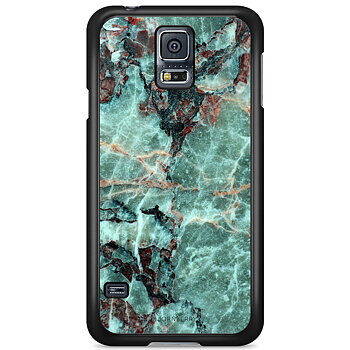 Samsung Galaxy S5/S5 NEO Skal - Grön Marmor